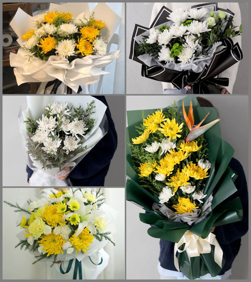 贵州毕节市威宁县牛棚镇白事花束代送